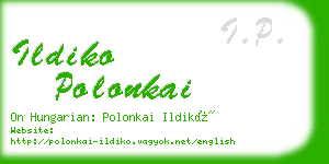 ildiko polonkai business card